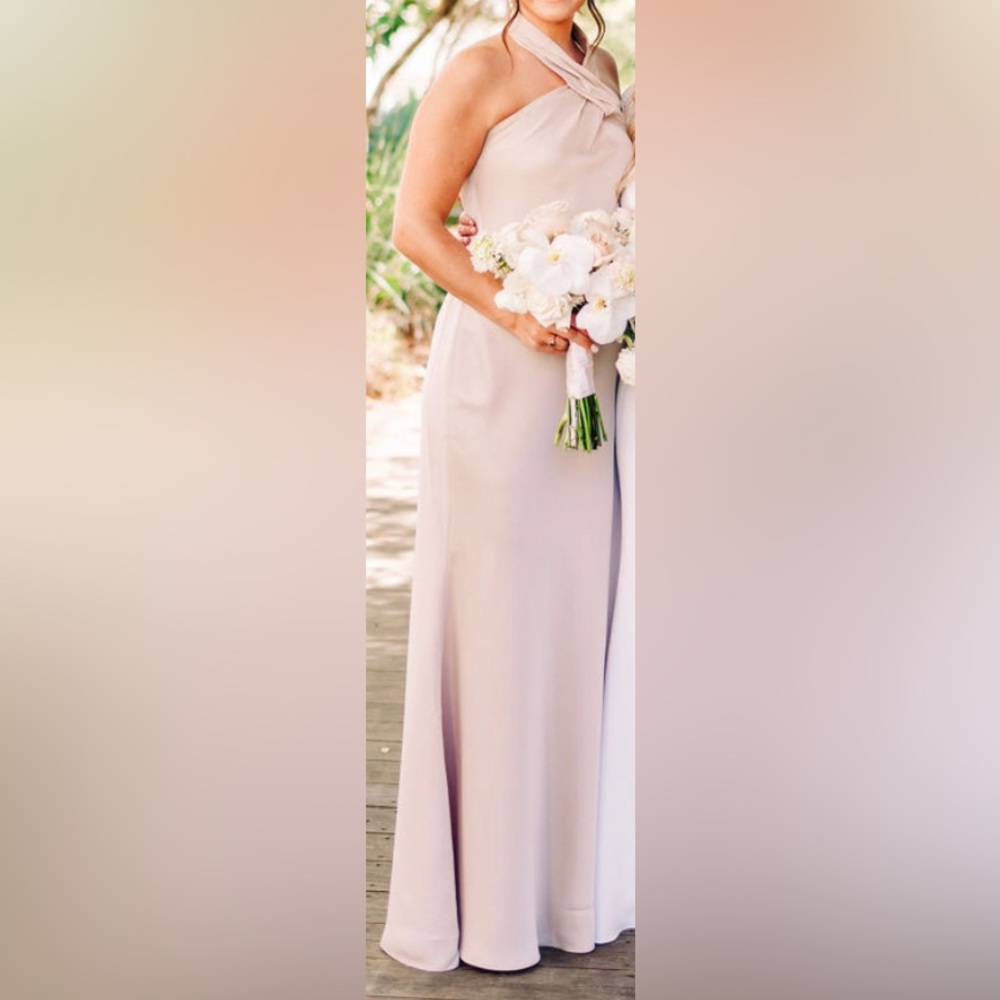 Bhldn Ruby Charmeuse Dress Champagne